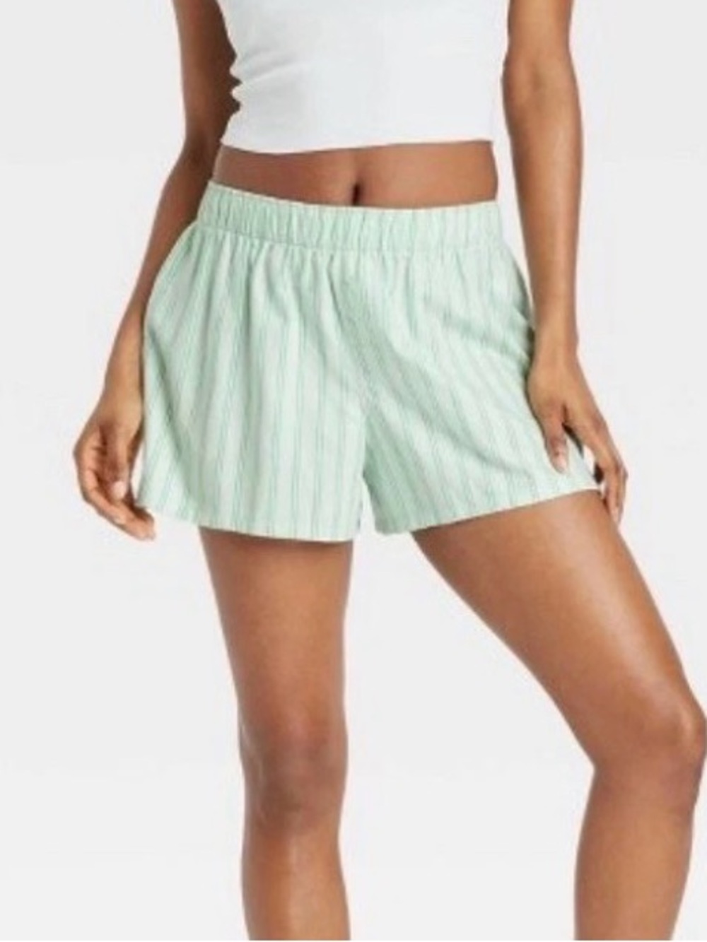 Colsie Soft Green Striped Pajama Shorts
Size Small
Breathable Lounge
New w/ Tag